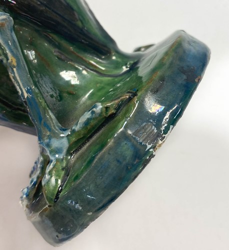 Lot 17 - C.H. Brannam for Barum Pottery, an art pottery Kingfisher jug, 1898