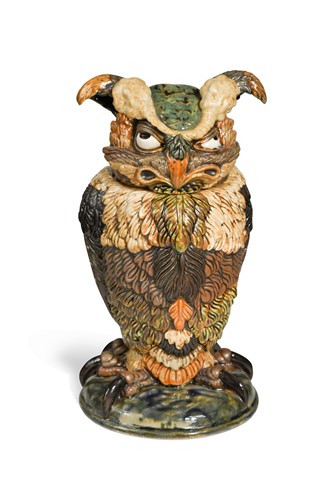 Lot 40 - Andrew Hull at Cobridge, a Trial model Oswald Owl jar