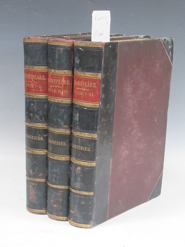 Lot 171 - Shakespeare's Works, 6 vols in three, 4to, no...
