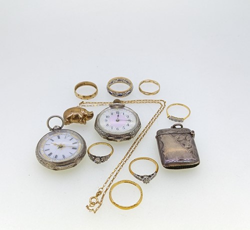 Lot 187 - A hallmarked 22ct gold wedding band, 3.8g,...