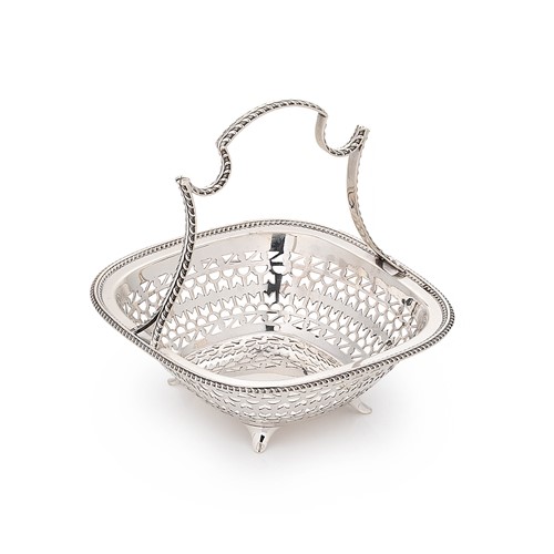 Lot 543 - A George V silver bon bon dish, mark of Asprey
