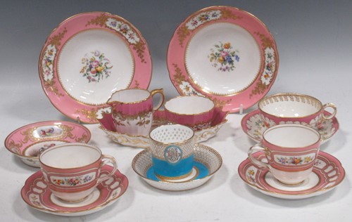 Lot 27 - A group of English porcelain retailed by...