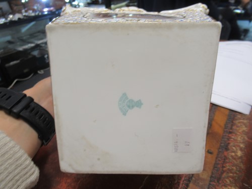 Lot 23 - A Mintons jardiniere and stand, of square...