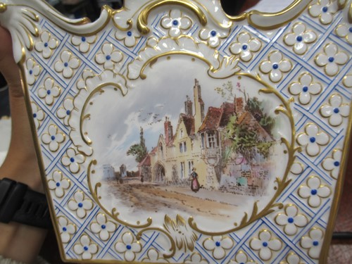 Lot 23 - A Mintons jardiniere and stand, of square...