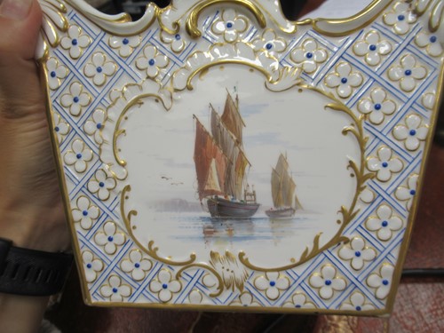 Lot 23 - A Mintons jardiniere and stand, of square...