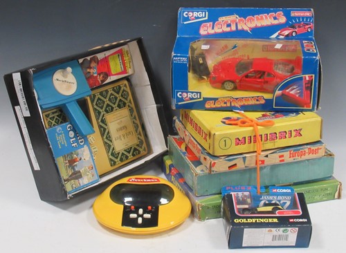 Lot 108 - Vintage games and models, including Corgi...