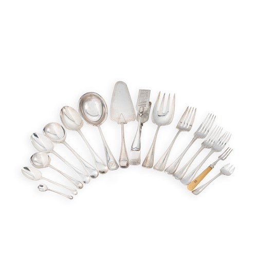 Lot 553 - A 276-piece set of George V cutlery and flatware with 8 additions
