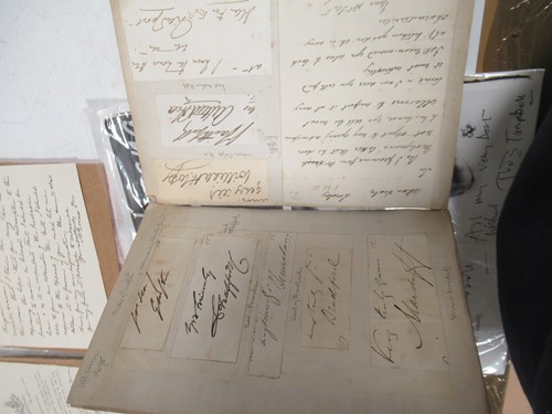 Lot 146 - A collection of fifty-three autographs,...