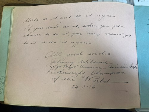 Lot 157 - Rare American boxing inscription and autograph,...