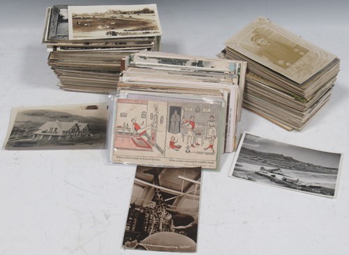 Lot 160 - Box of approximately 600+ postcards, almost...