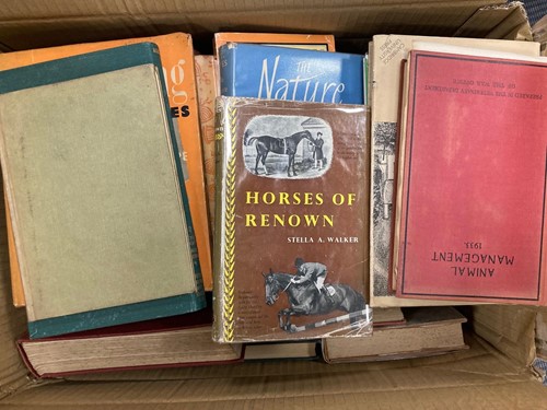 Lot 575 - Four boxes of books relating to sports,...