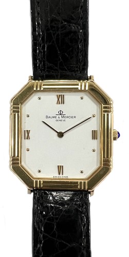 Lot 337 - Baume & Mercier - An 18ct gold wristwatch