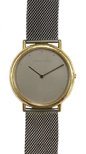 Lot 351 - Thorup & Bonderup and Antima for Georg Jensen - A Swiss 18ct gold and steel wristwatch