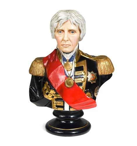 Lot 39 - Michael Sutty (1937-2003), a limited edition bust of The Right Honourable Lord Viscount Nelson