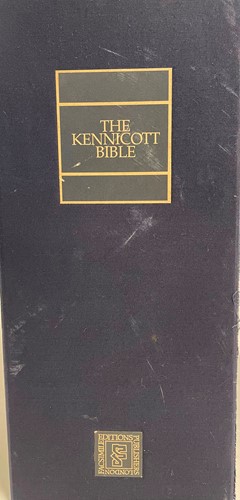 Lot 465 - KENNICOTT Bible