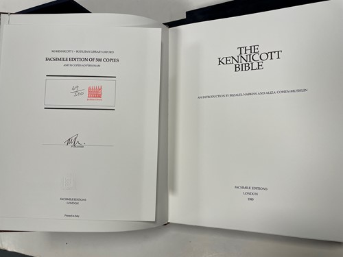 Lot 465 - KENNICOTT Bible