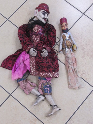 Lot 157 - Burmese Marionette Puppet with red hat and...
