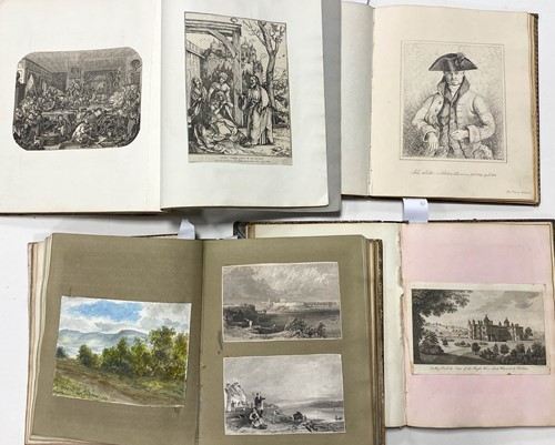 Lot 353 - Scrap and print albums, 19th century