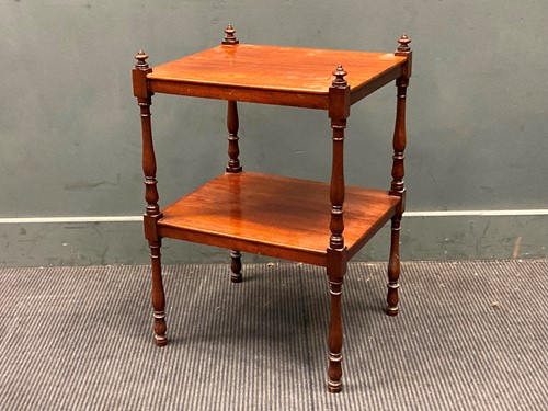 Lot 862 - A 19th century mahogany two tier whatnot...