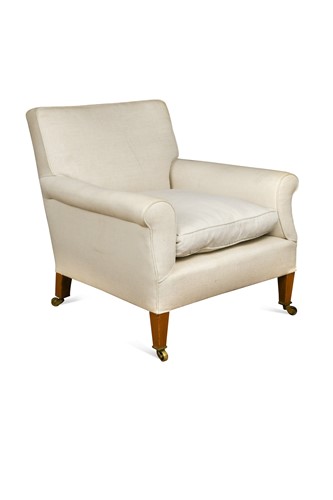 Lot 790 - A beech framed armchair by 'Trollope & Sons', 20th century