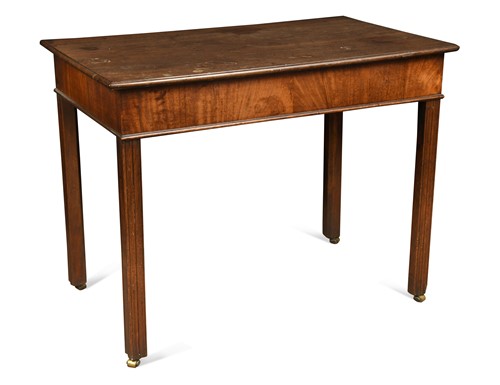 Lot 685 - George III mahogany side table