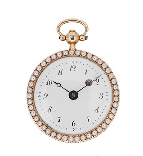 Lot 315 - Chevalier & Cochet, Paris - An open faced pocket watch