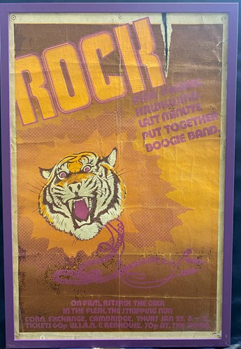 Lot 159 - 'Rock', a poster designed by Hot Grunt for the Last Minute Put Together Boogie Band,, featuring Syd Barrett