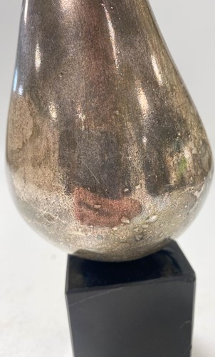 Lot 129 - A modernist silver plated sculpture