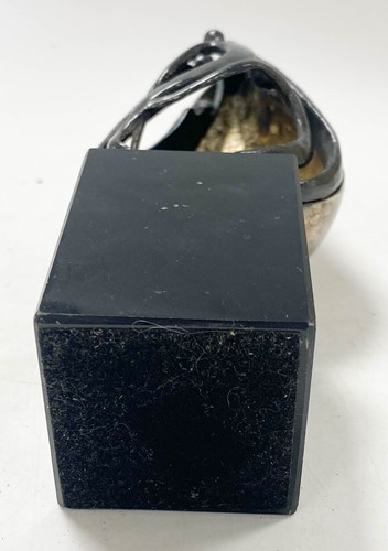 Lot 129 - A modernist silver plated sculpture
