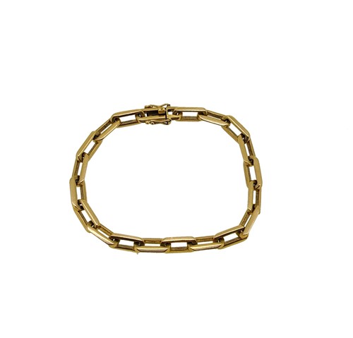 Lot 259 - A modern brick link bracelet