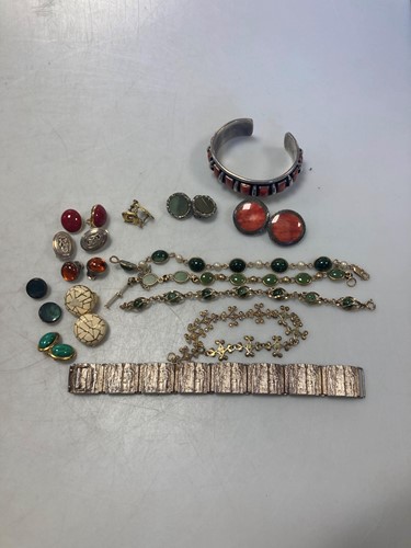 Lot 178 - A bark effect bracelet stamped 'DENMARK 925',...
