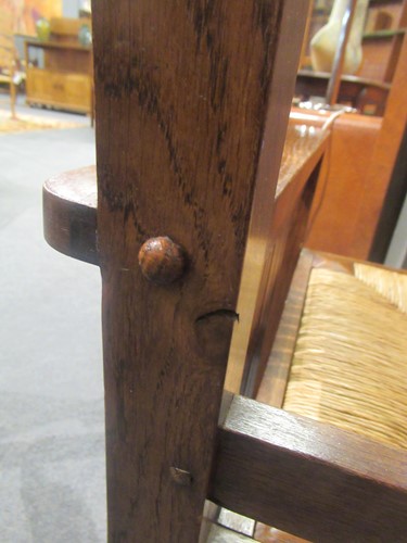 Lot 211 - Leopold and John George Stickley, an Arts & Crafts 'Mission' oak hall bench, designed 1906