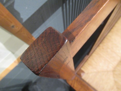 Lot 211 - Leopold and John George Stickley, an Arts & Crafts 'Mission' oak hall bench, designed 1906