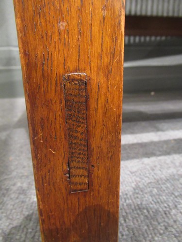 Lot 211 - Leopold and John George Stickley, an Arts & Crafts 'Mission' oak hall bench, designed 1906