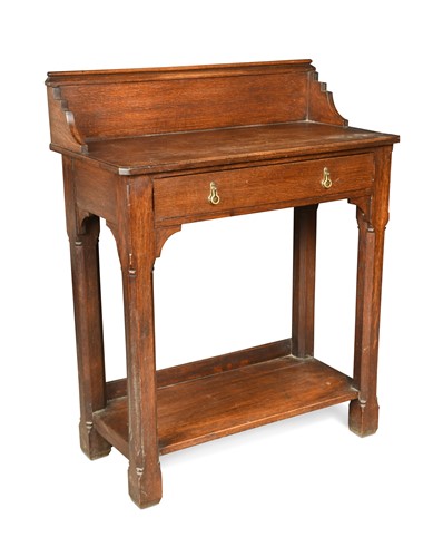 Lot 167 - A gothic oak hall table