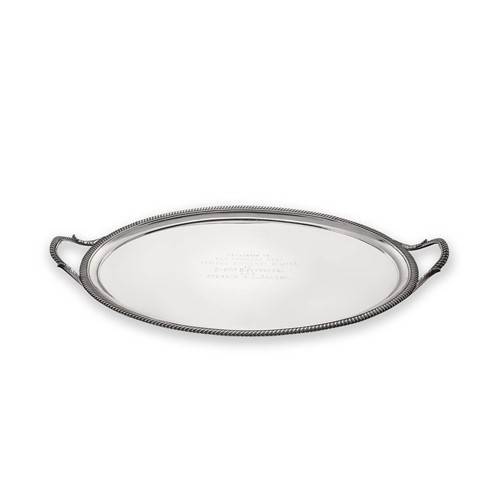 Lot 498 - A George III silver two handled tray