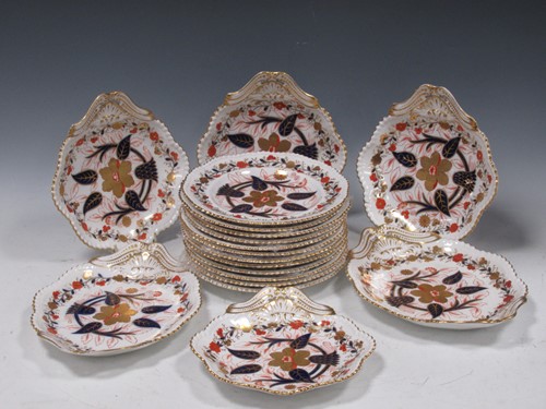 Lot 34 - A 19th century Copeland Spode Imari dessert...