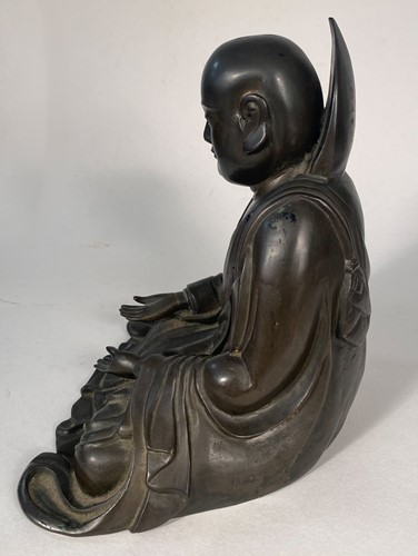 Lot 20 - A Japanese bronze figure of Amitabha, 19th/early 20th century