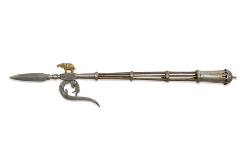 Lot 625 - An Indian steel elephant goad, 19th/20th century