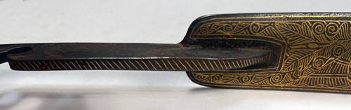 Lot 628 - A North Indian gold damascened steel bow, late 19th/early 20th century