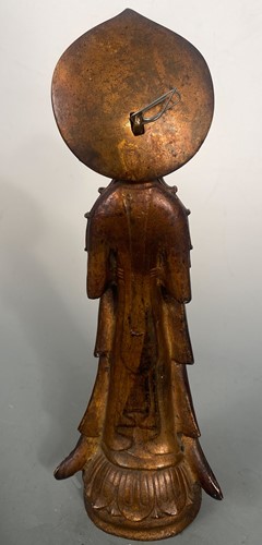 Lot 18 - A Chinese gilt bronze figure of Padmapani in Northern Wei style
