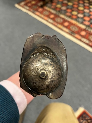 Lot 811 - An Ethiopian Gurade sword with rhino horn handle, 19th century