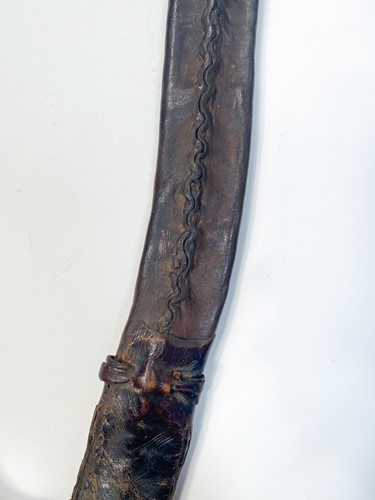 Lot 811 - An Ethiopian Gurade sword with rhino horn handle, 19th century