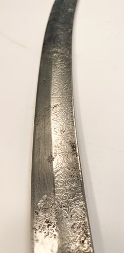 Lot 811 - An Ethiopian Gurade sword with rhino horn handle, 19th century