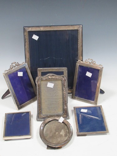 Lot 203 - 7 silver photo frames and another unmarked (8)