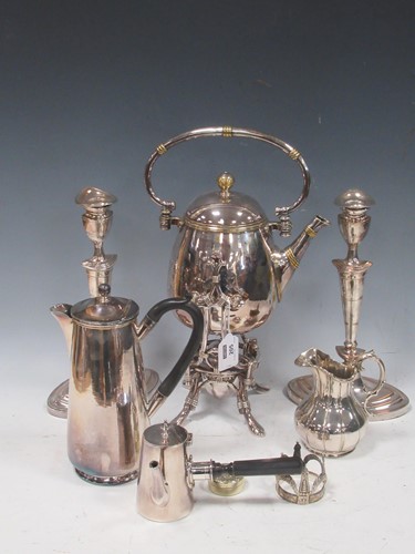 Lot 205 - A collection of sliver plated items including...