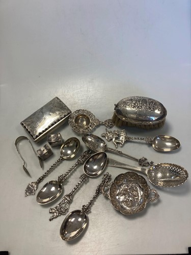 Lot 189 - A collection of Dutch silverwares including...
