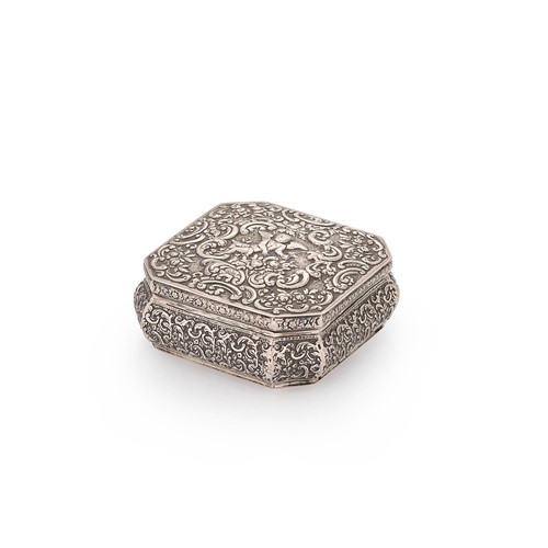 Lot 471 - A late 19th century Dutch metalwares silver casket
