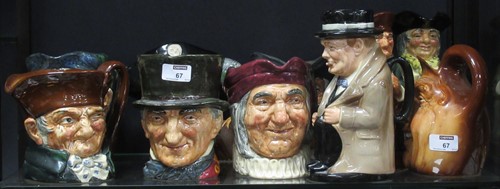 Lot 67 - A group of Doulton character mugs, Granny, Old...