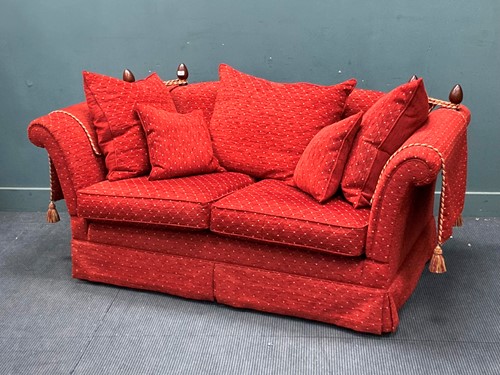 Lot 865 - A modern knole type settee, with drop ends,...